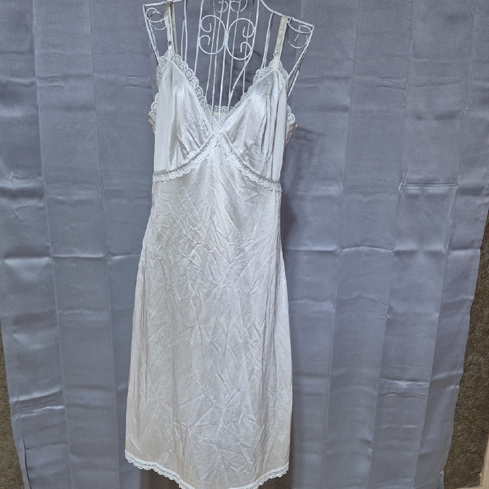 Sears White Lace Chemise